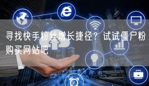 寻找快手粉丝增长捷径？试试僵尸粉购买网站吧