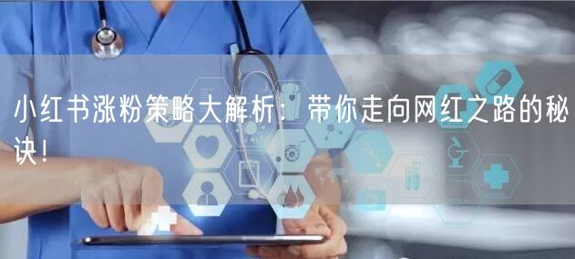小红书涨粉策略大解析：带你走向网红之路的秘诀！