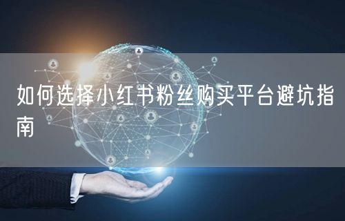 如何选择小红书粉丝购买平台避坑指南